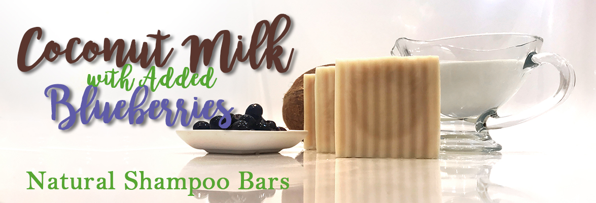 Coconut Milk with Added Blueberries Natural Shampoo Bar